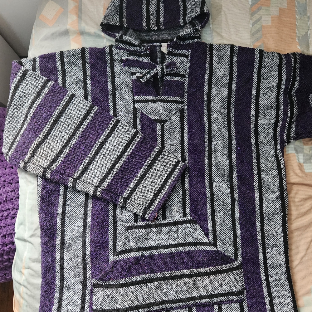 Purple/Gray Blanket Hoodie